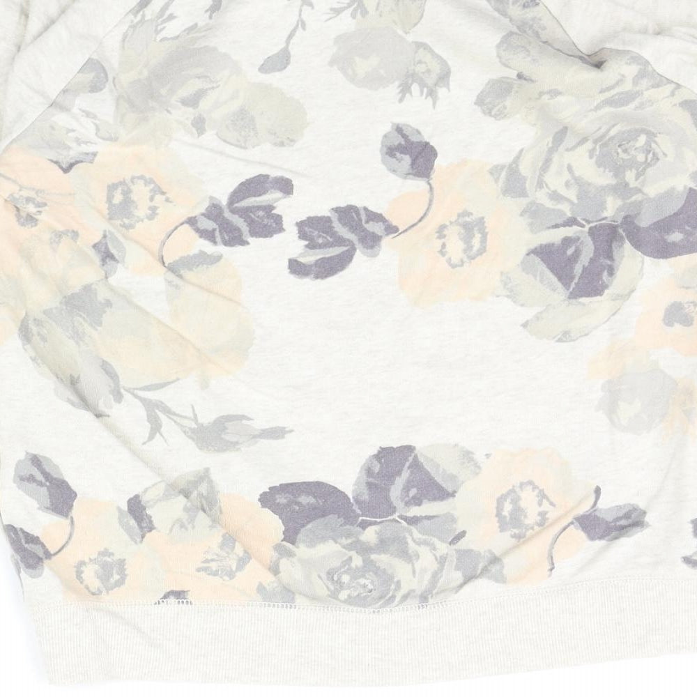 Aerie Womens Beige Floral Pullover Jumper Size 12