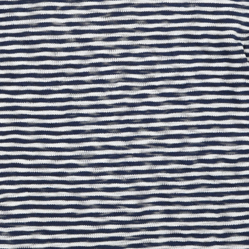 Springfield Womens Blue Striped Pullover Jumper Size S