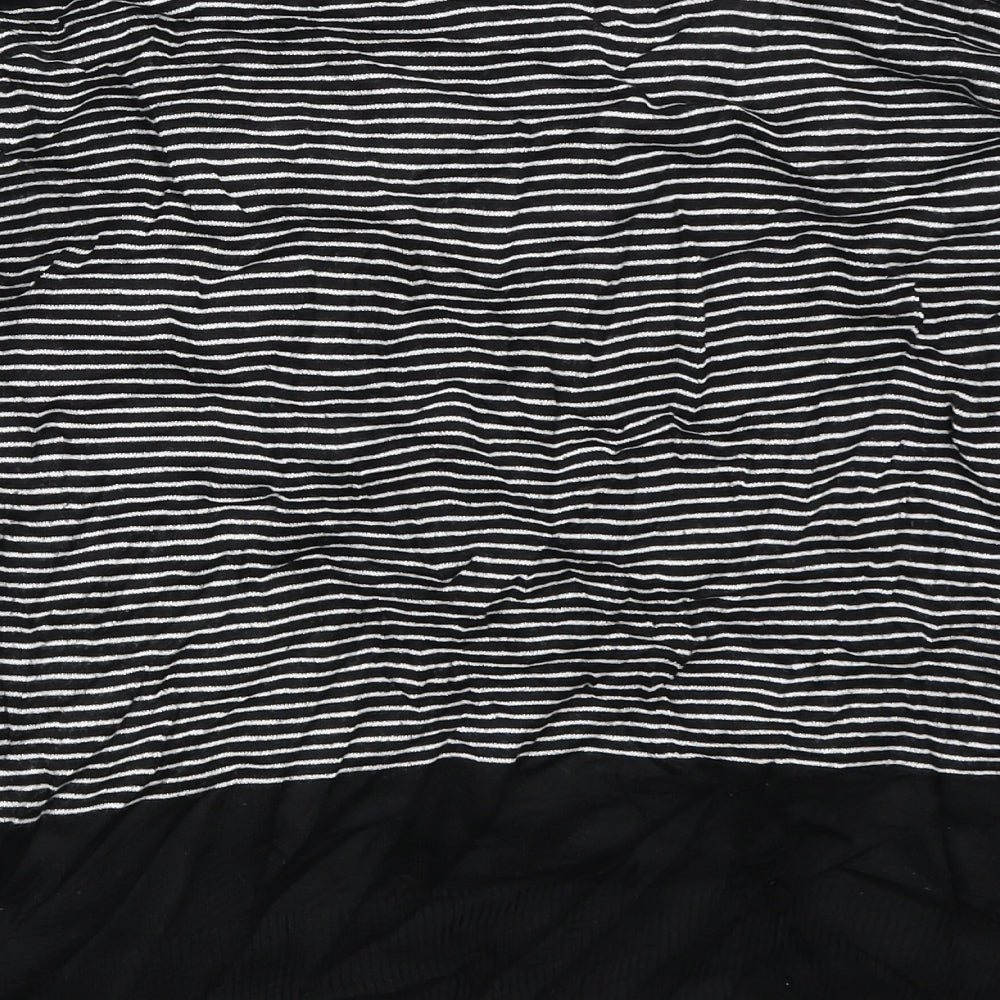 Atmosphere Womens Black Striped Pullover Jumper Size 10