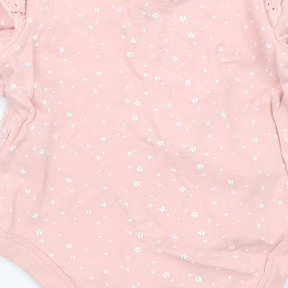 F&F Girls Pink Babygrow One-Piece Size 3-6 Months - bambi