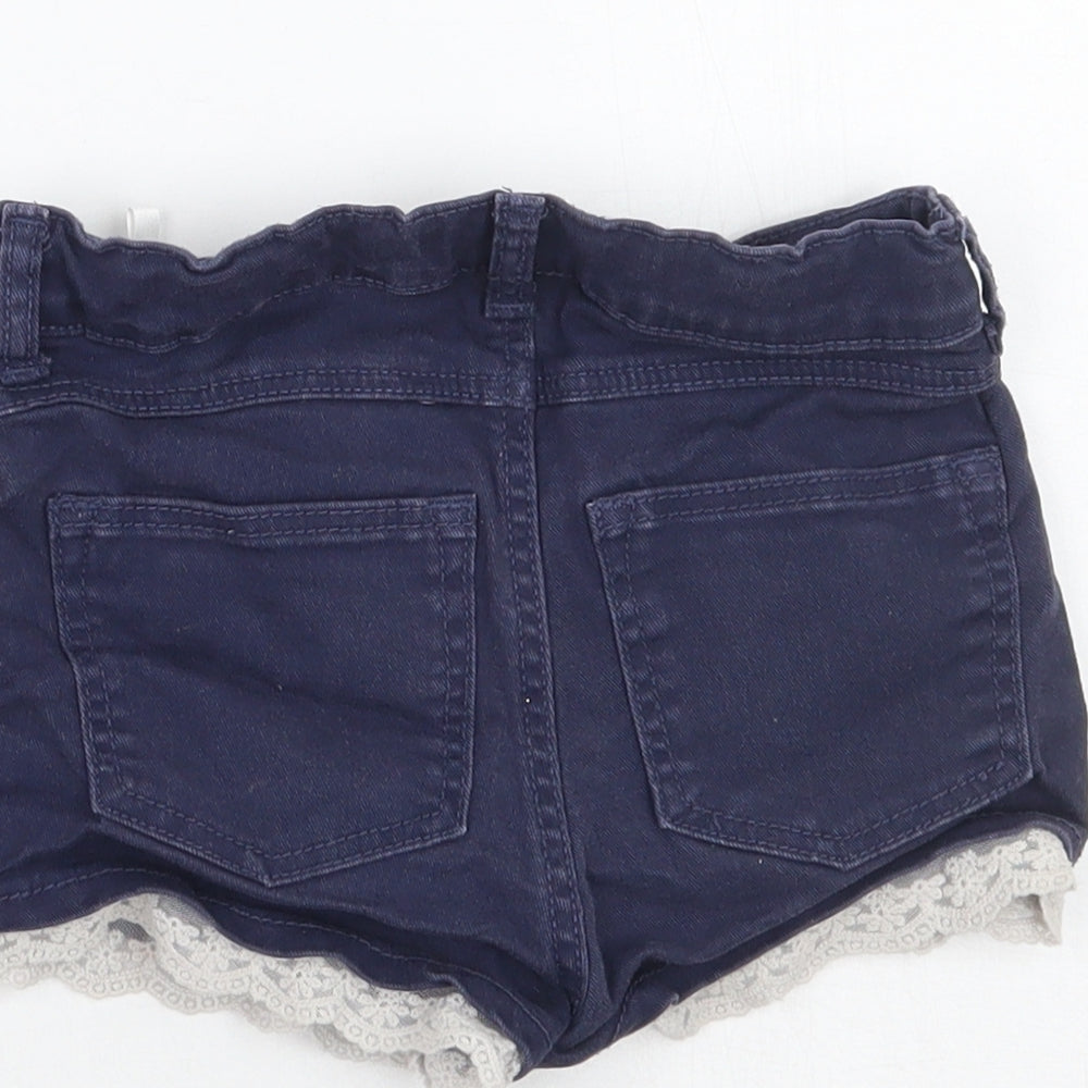 H&M Girls Blue Cut-Off Shorts Size 5-6 Years