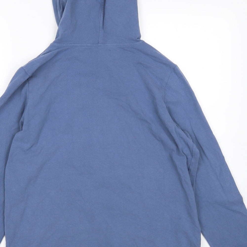 Avenue Womens Blue Pullover Hoodie Size 12