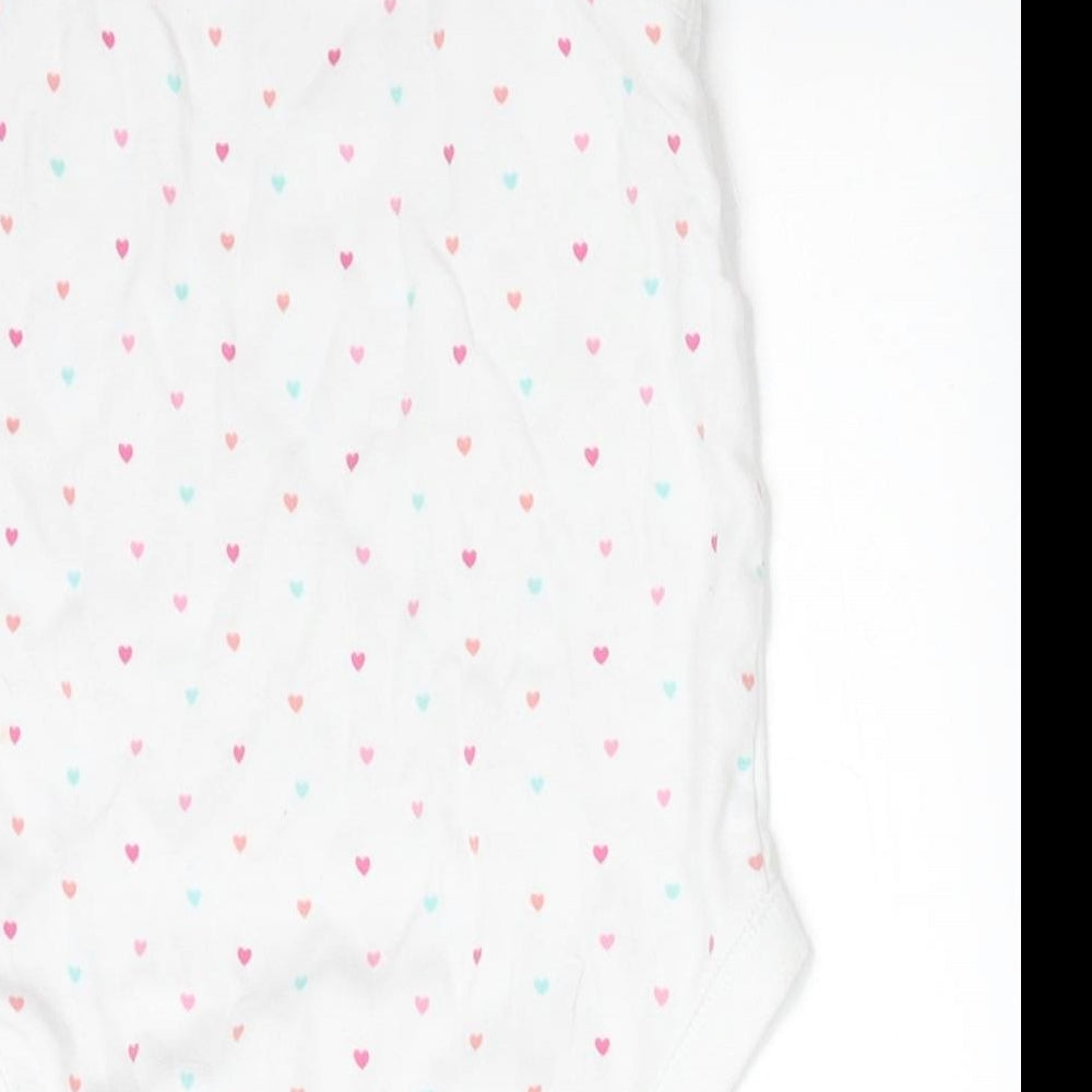 F&F Girls Multicoloured Polka Dot Bodysuit One-Piece Size 2-3 Years - HEARTS
