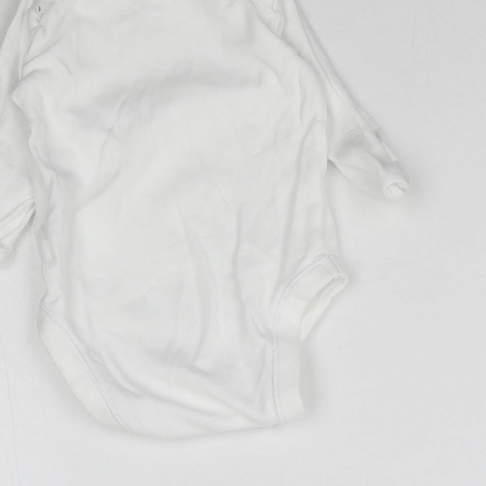 Mothercare Baby White Babygrow One-Piece Size 0-3 Months