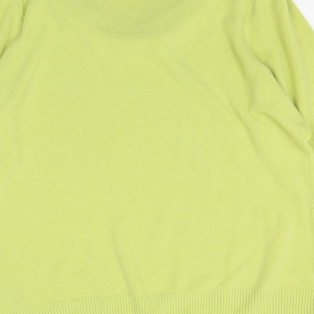 Marks and Spencer Womens Green Knit Pullover Jumper Size 20