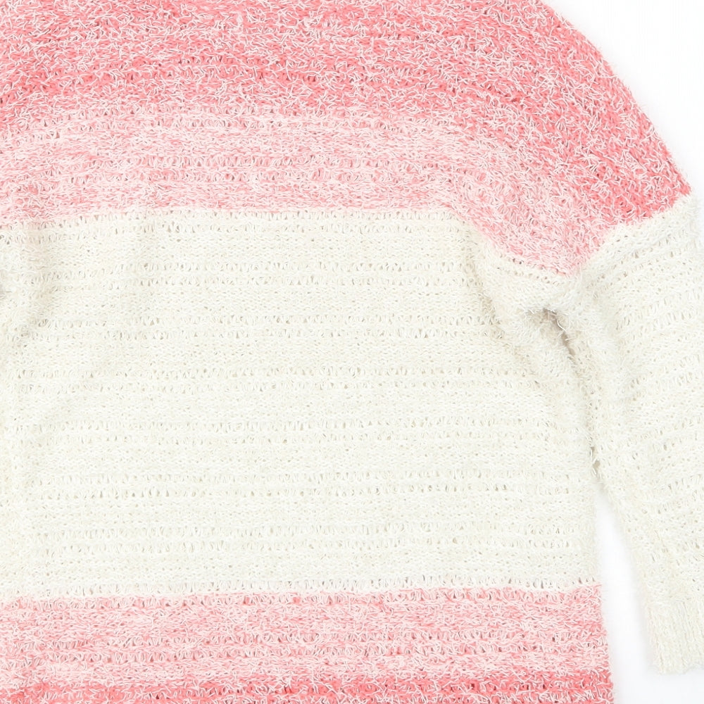 Red Herring Womens Pink Pullover Jumper Size 10