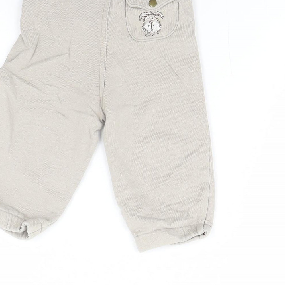 NEXT Baby Beige Jogger Trousers Size 9 Months