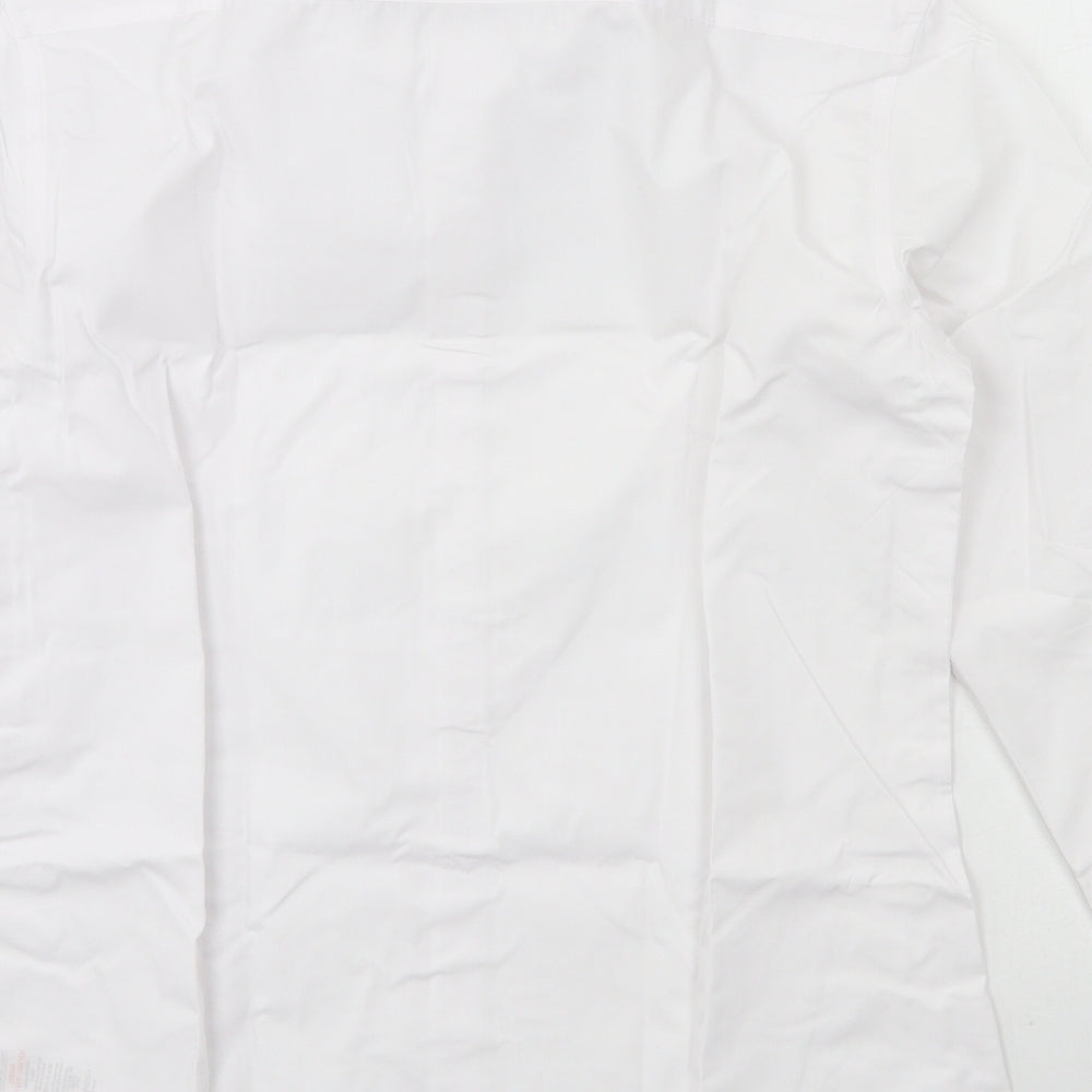 George Boys White Basic Button-Up Size 13-14 Years