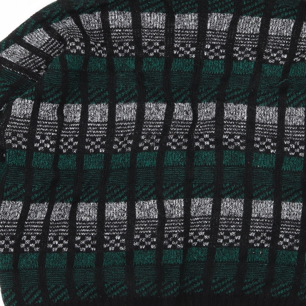 BHS Womens Multicoloured Check Pullover Jumper Size 16