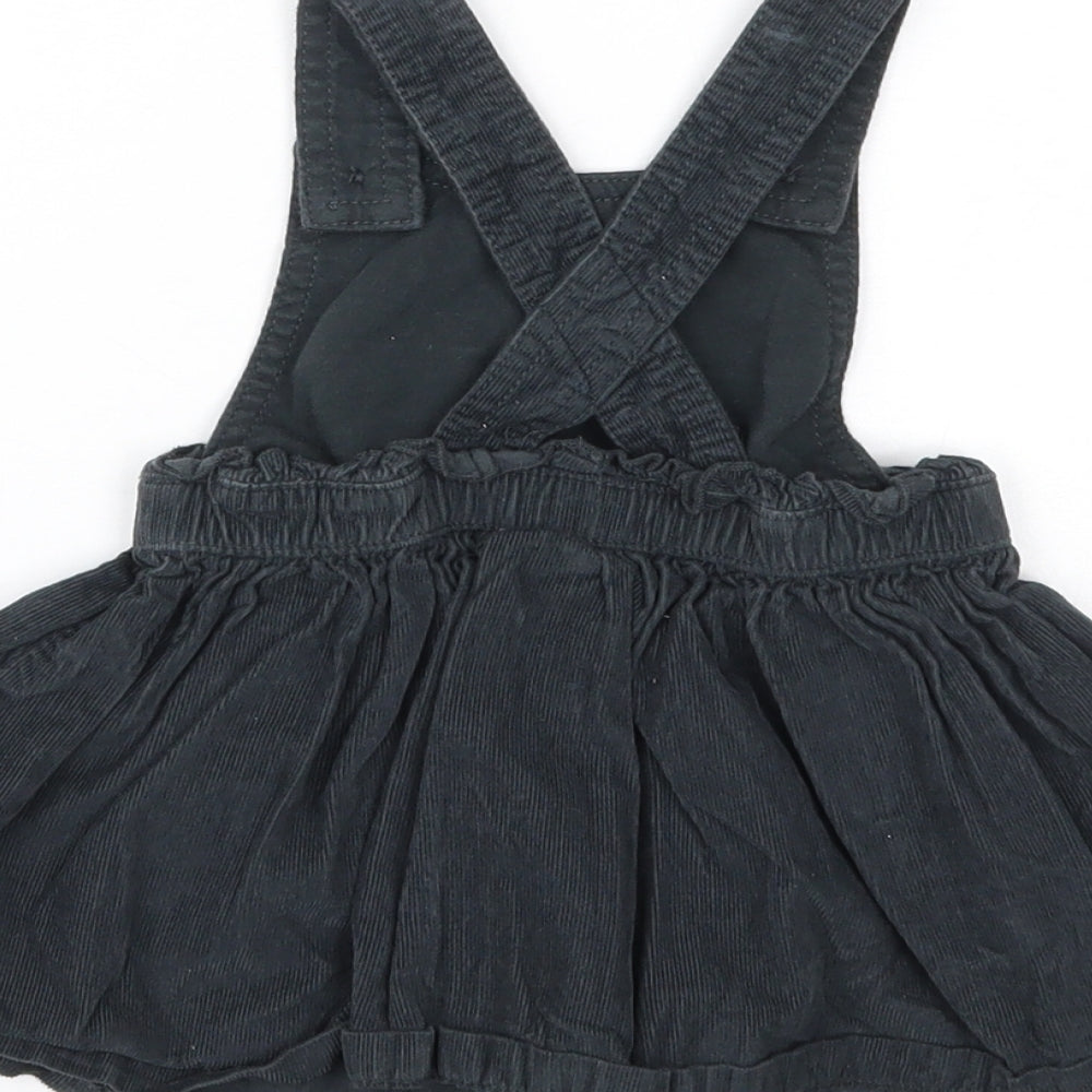 F&F Girls Black Animal Print Fit & Flare Size 6-9 Months