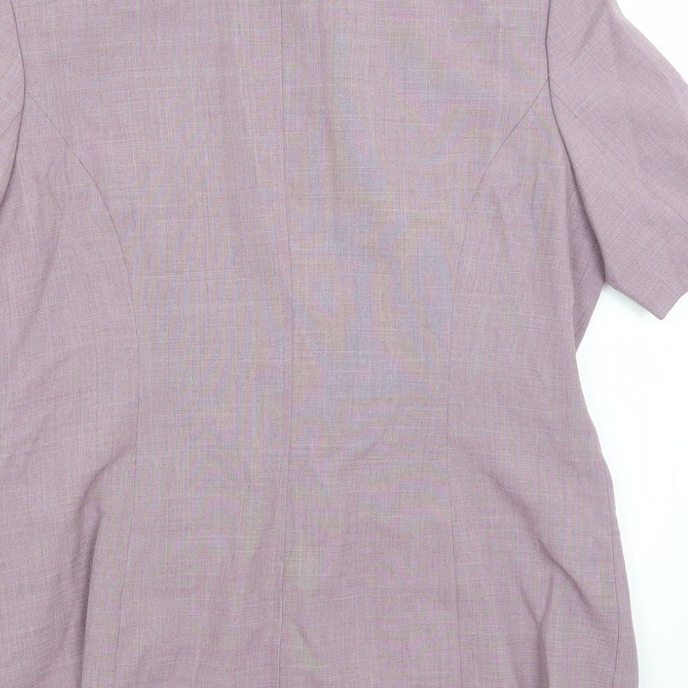 Portafina Womens Purple Jacket Blazer Size 14