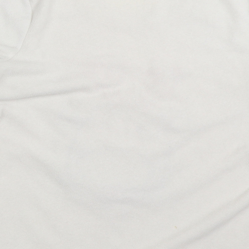 F&F Womens White Solid Top Pyjama Top Size 8 - christmas reindeer rudolph