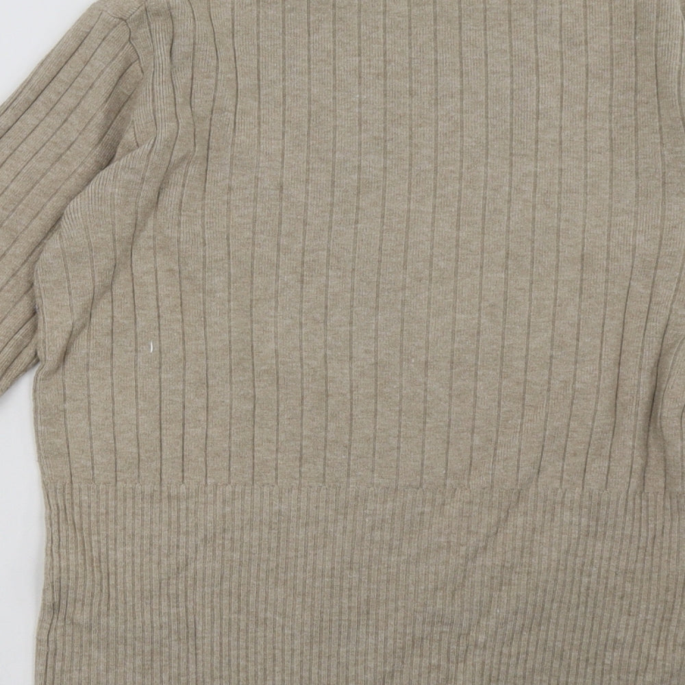 Marks and Spencer Womens Beige Pullover Sweatshirt Size 14