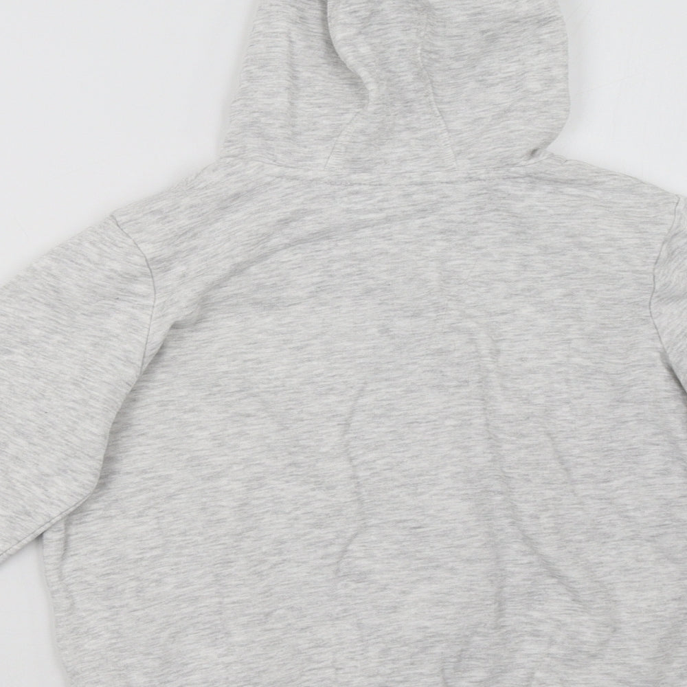 George Girls Grey Full Zip Hoodie Size 8-9 Years