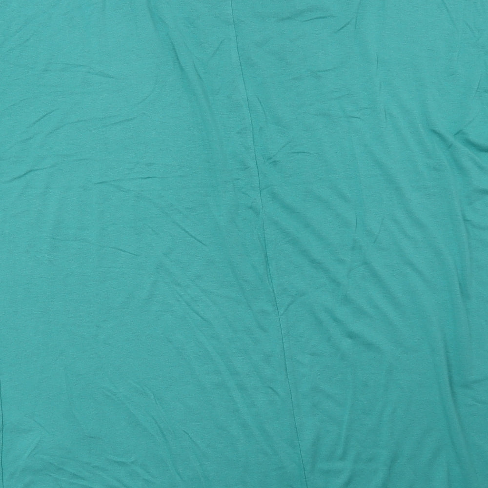 Marks and Spencer Womens Green Basic T-Shirt Size 12