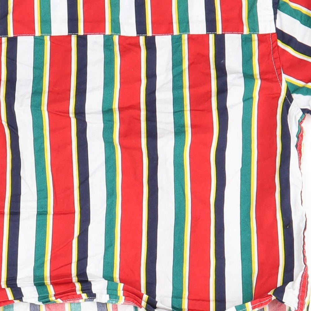 NEXT Boys Multicoloured Striped Basic Button-Up Size 2-3 Years