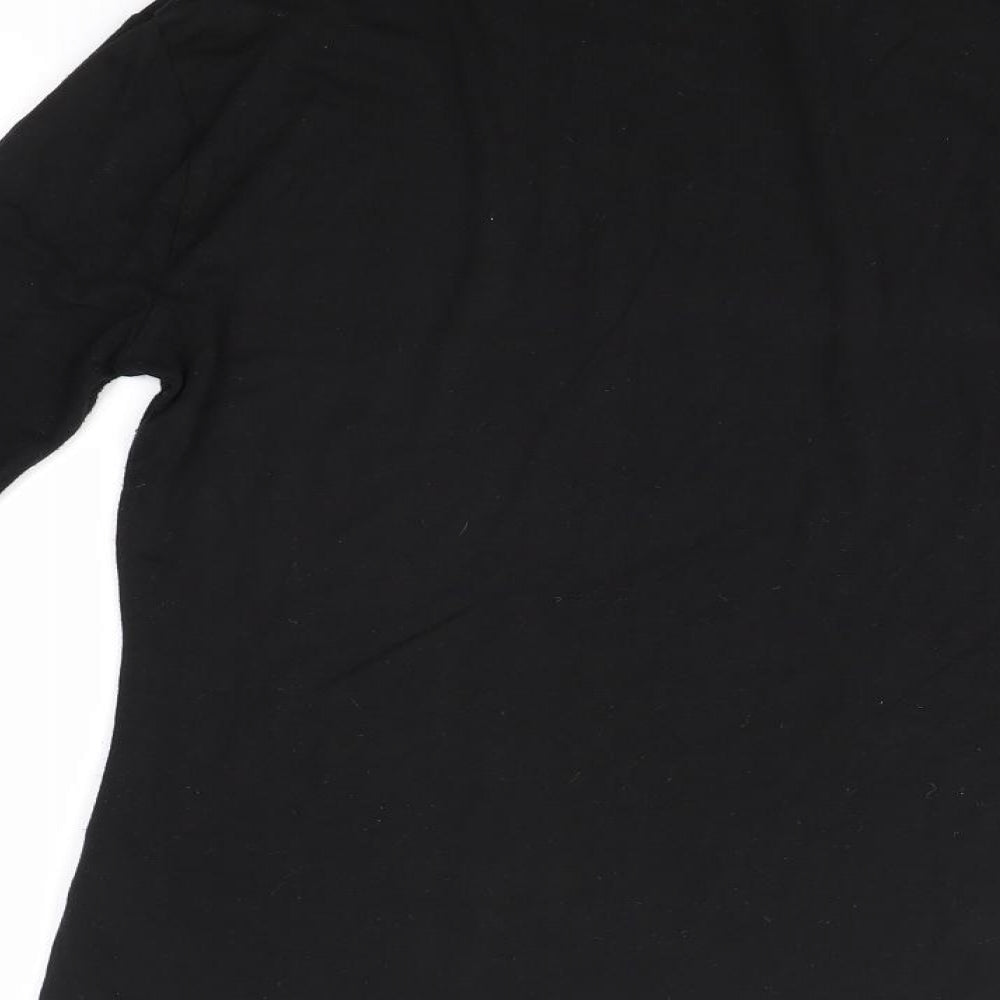 New Look Womens Black Basic Blouse Size 10