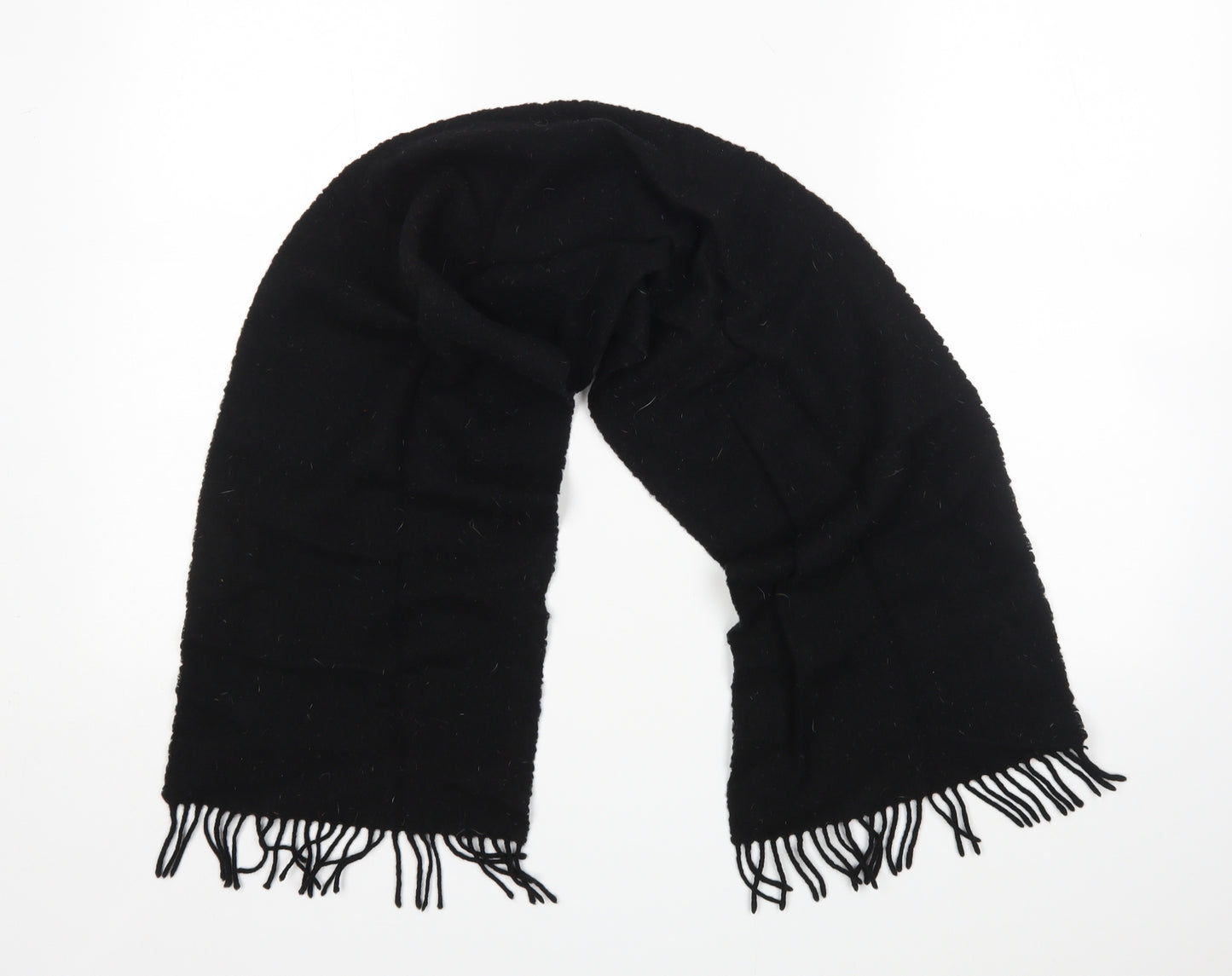 Preworn Unisex Black Scarf Size Regular