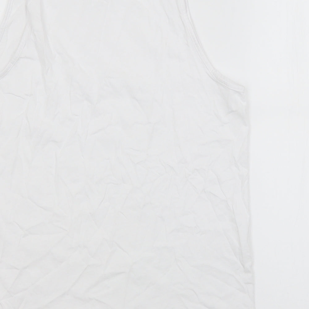 Primark Mens White Basic Tank Size M