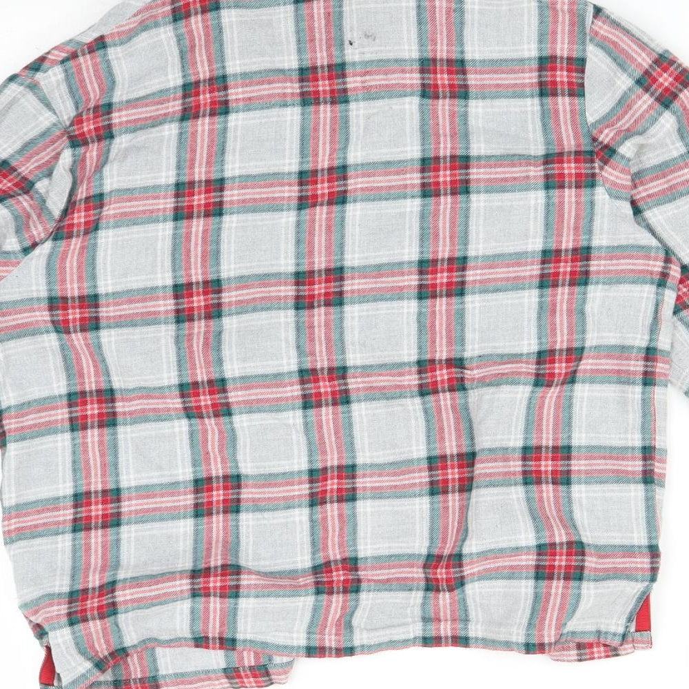 M&S Girls Multicoloured Check Pyjama Top Size 11-12 Years