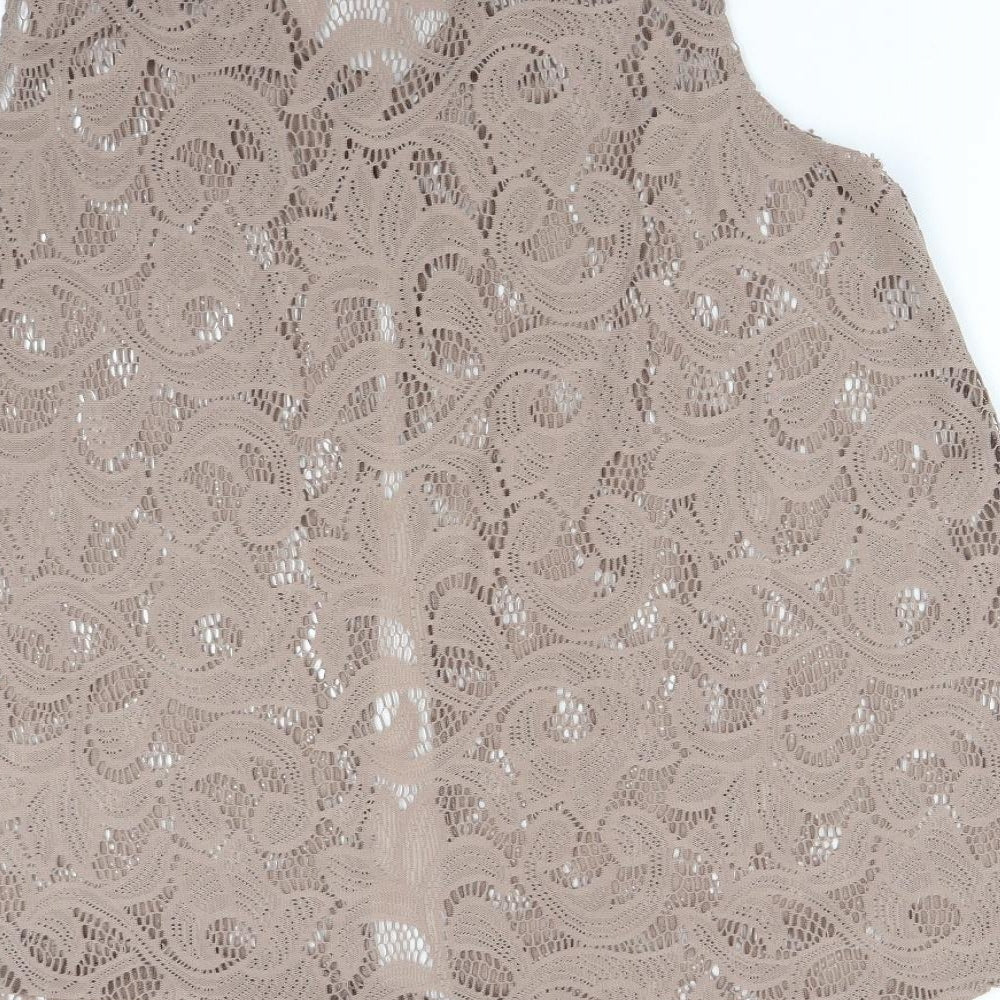Antthony Womens Brown Floral Cardigan Jumper Size L