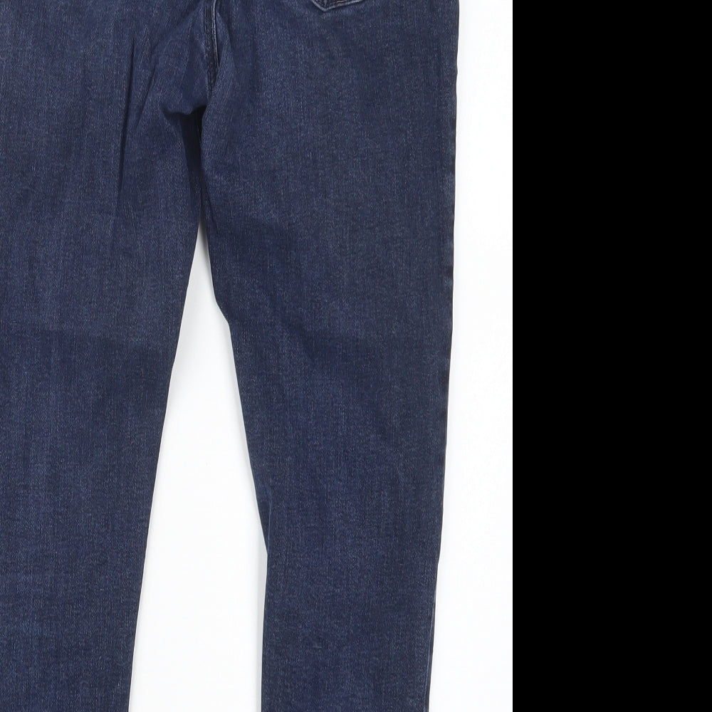 Dorothy Perkins Womens Blue Denim Straight Jeans Size 10 L23.5 in