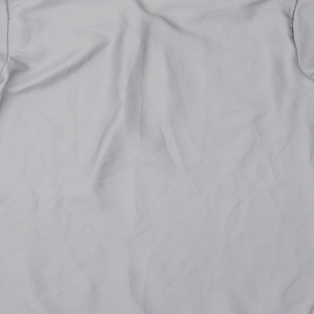 Preworn Womens Grey Basic Blouse Size XL