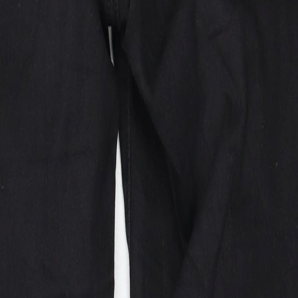 Never Denim Womens Black Denim Skinny Jeans Size M L30 in