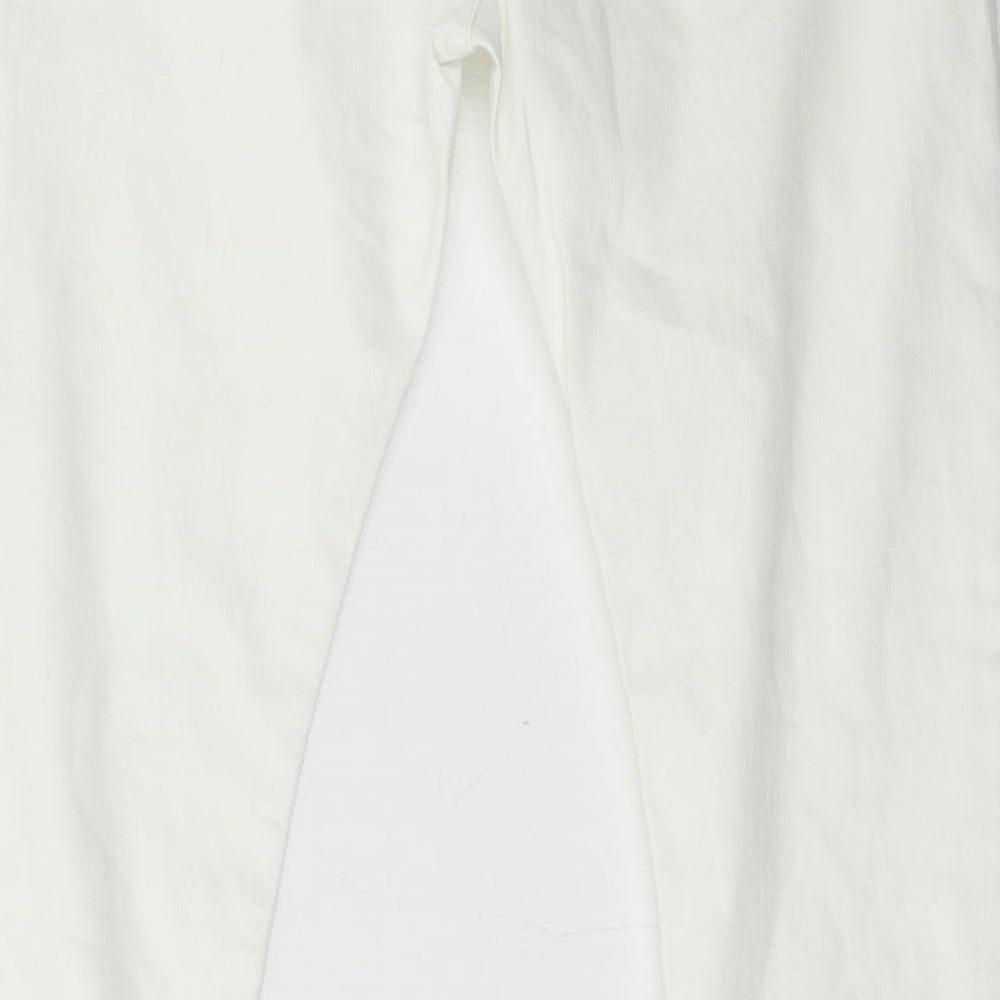 Denim & Co. Womens White Denim Skinny Jeans Size 10 L28 in