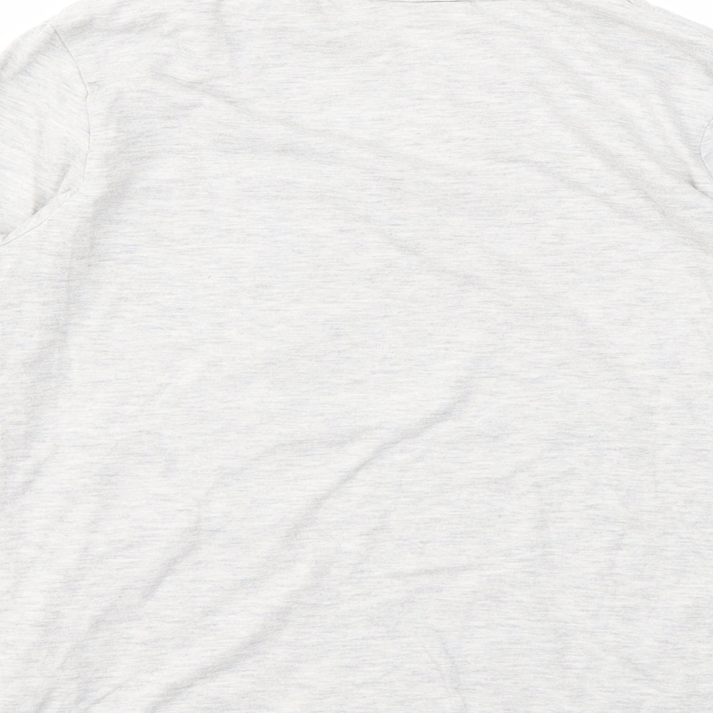 H&M Boys Grey Geometric Basic T-Shirt Size 9 Years