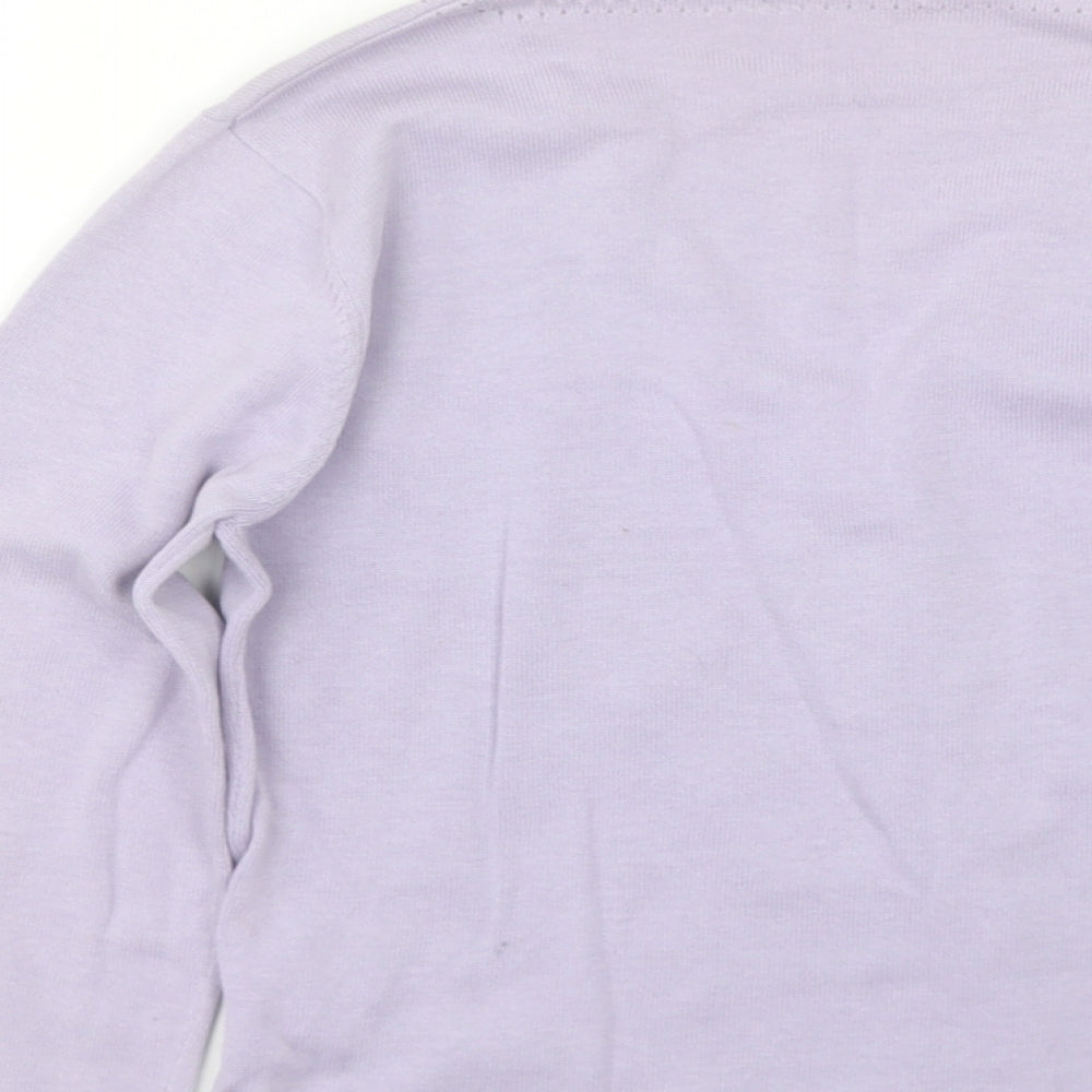 Preworn Womens Purple Cardigan Jumper Size 10