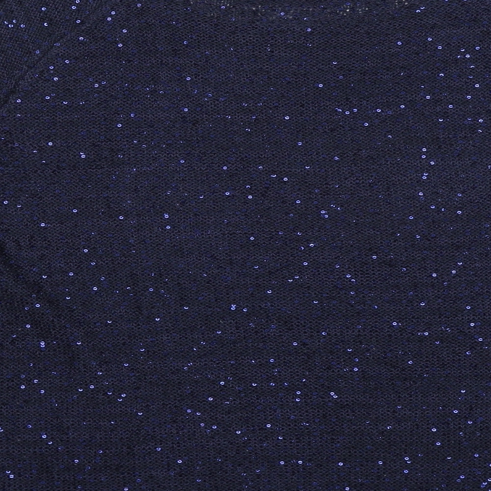 BM Womens Blue Pullover Jumper Size L