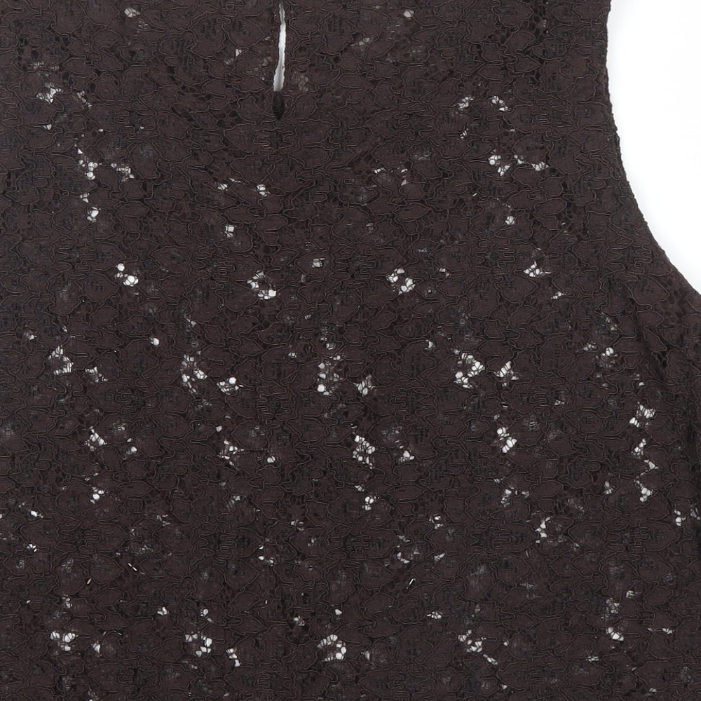 Wallis Womens Brown Basic Blouse Size 14