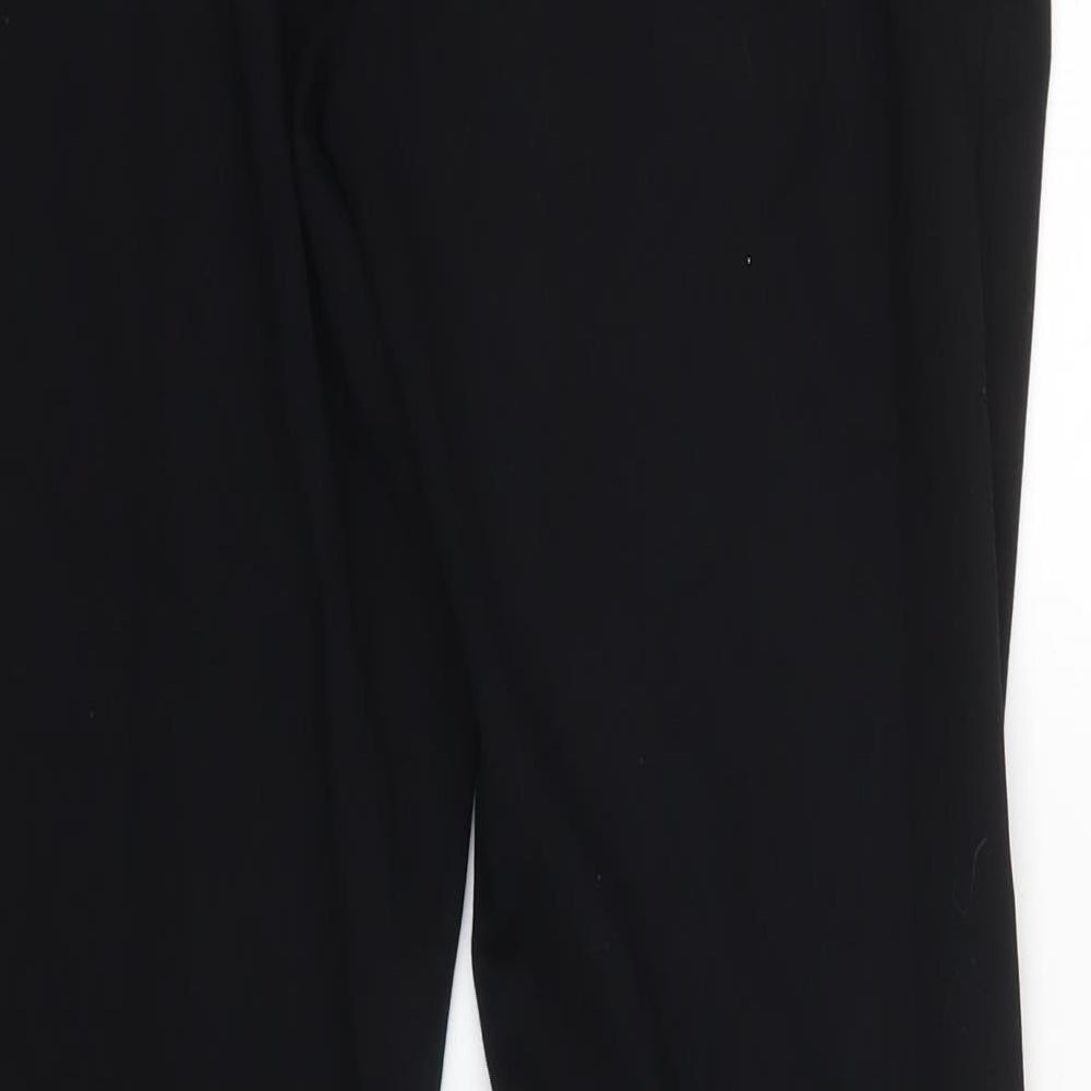 M&S Womens Black Trousers Size 12 L30 in