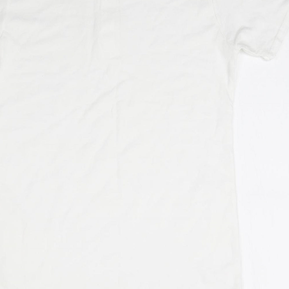 Gildan Womens White Basic Polo Size L