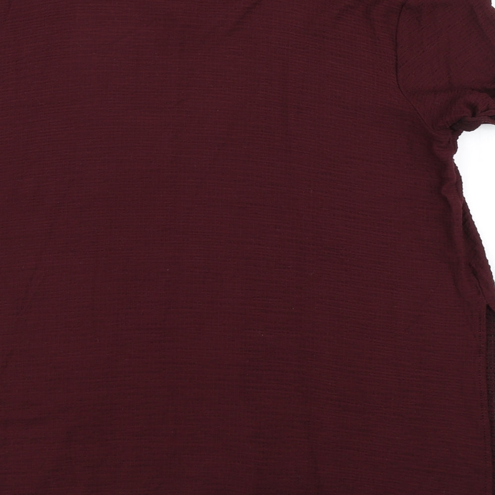 Zara Womens Purple Basic T-Shirt Size M