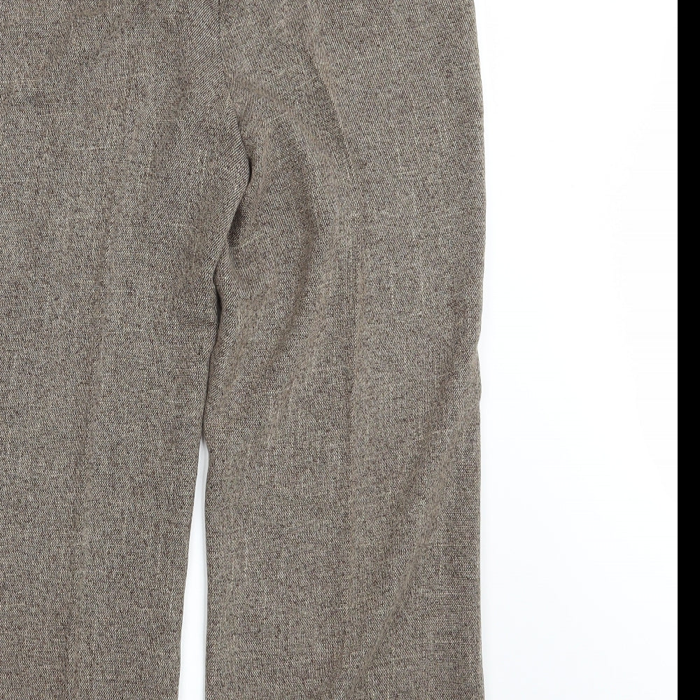 Mia Moda Womens Brown Dress Pants Trousers Size 14 L28 in