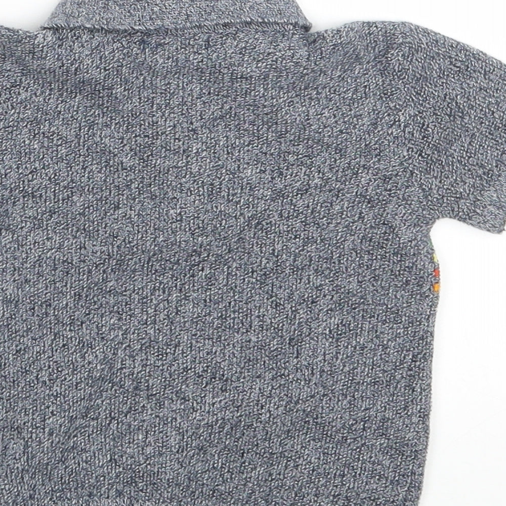 NEXT Boys Blue Striped Basic Polo Size 6-9 Months