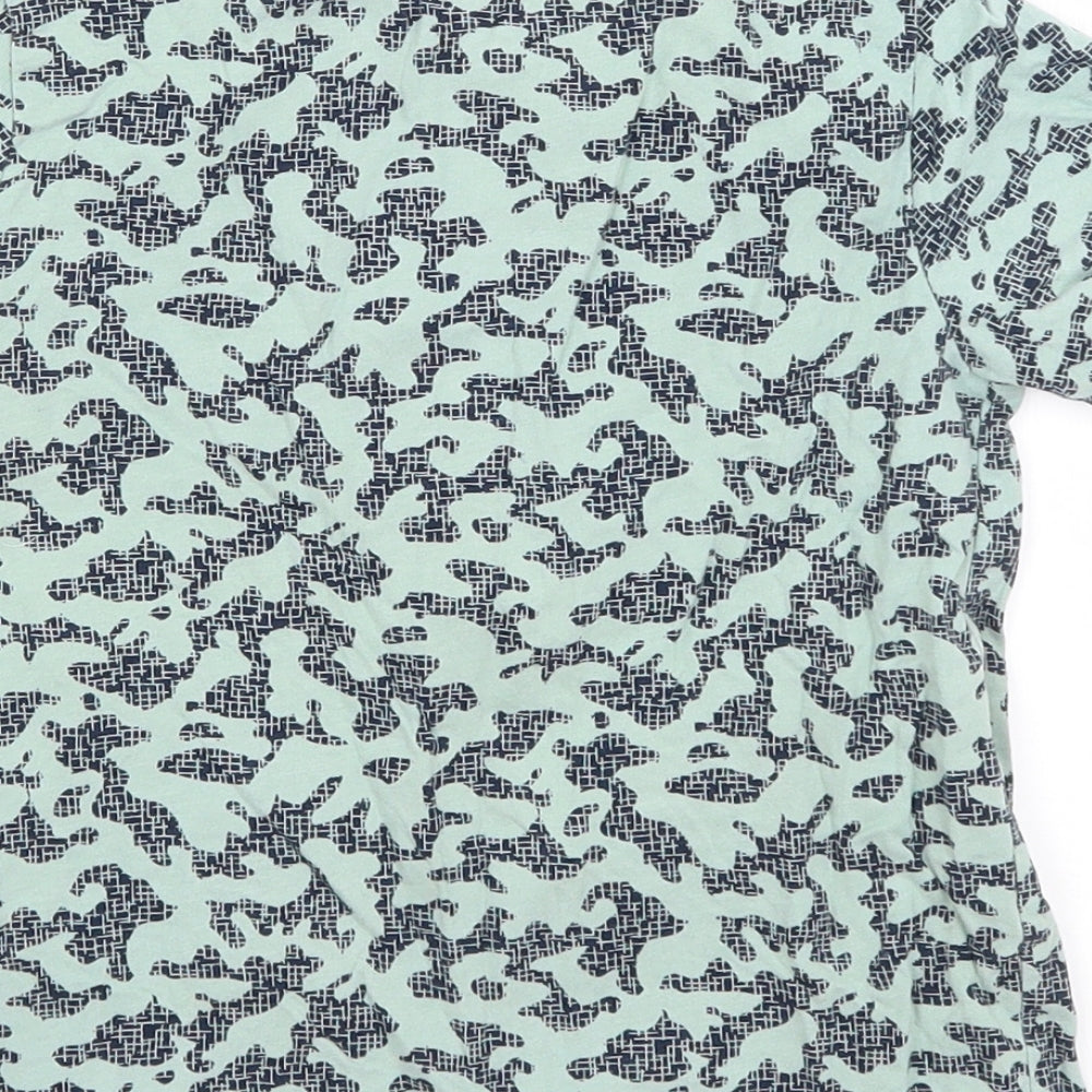 Nutmeg Boys Blue Camouflage Basic T-Shirt Size 5-6 Years