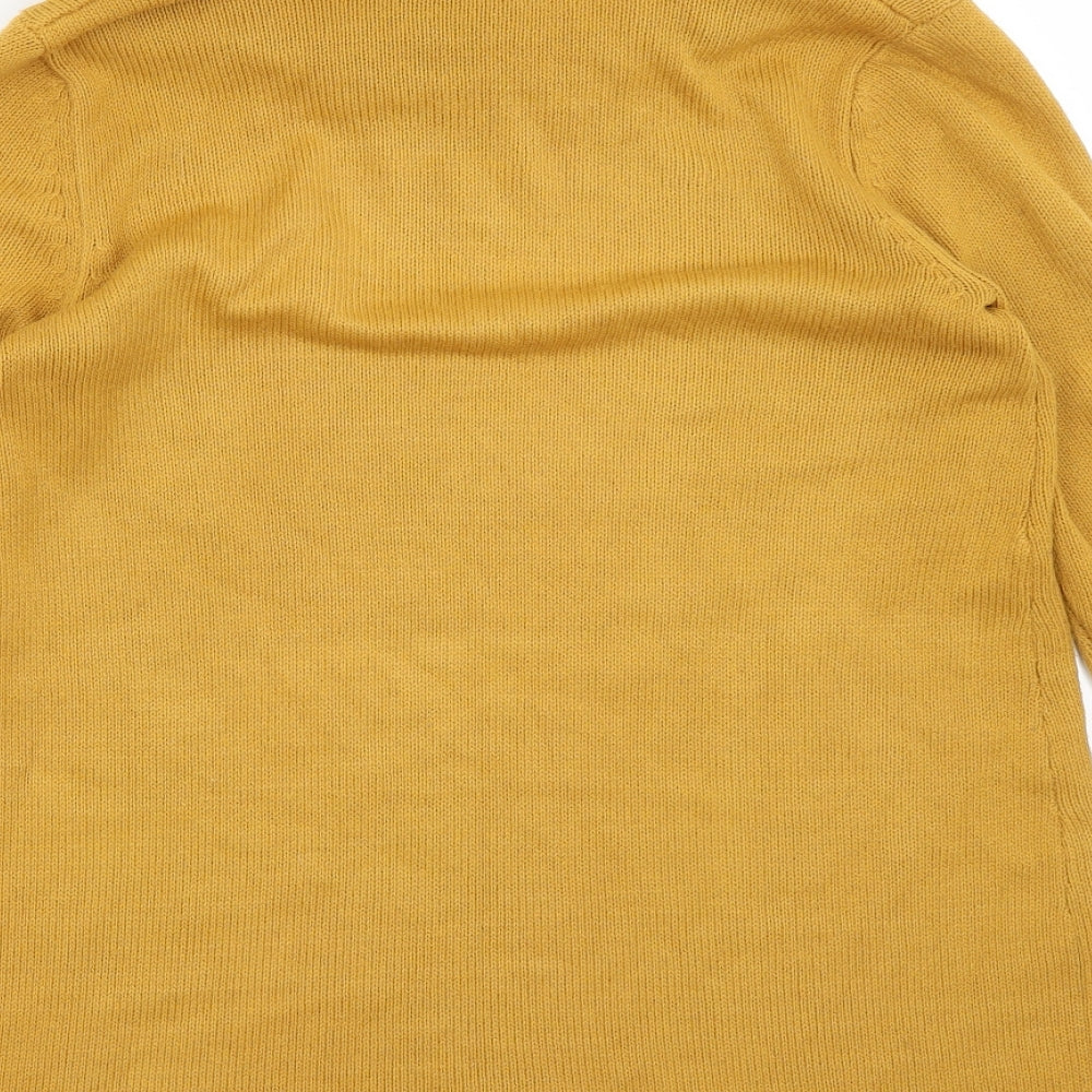 H&M Womens Yellow Pullover Jumper Size S
