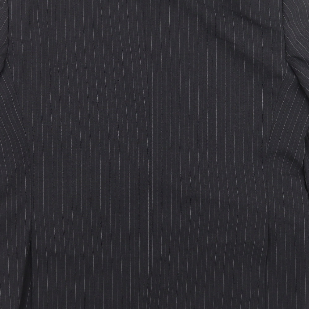 Marks and Spencer Mens Grey Striped Jacket Suit Jacket Size 42