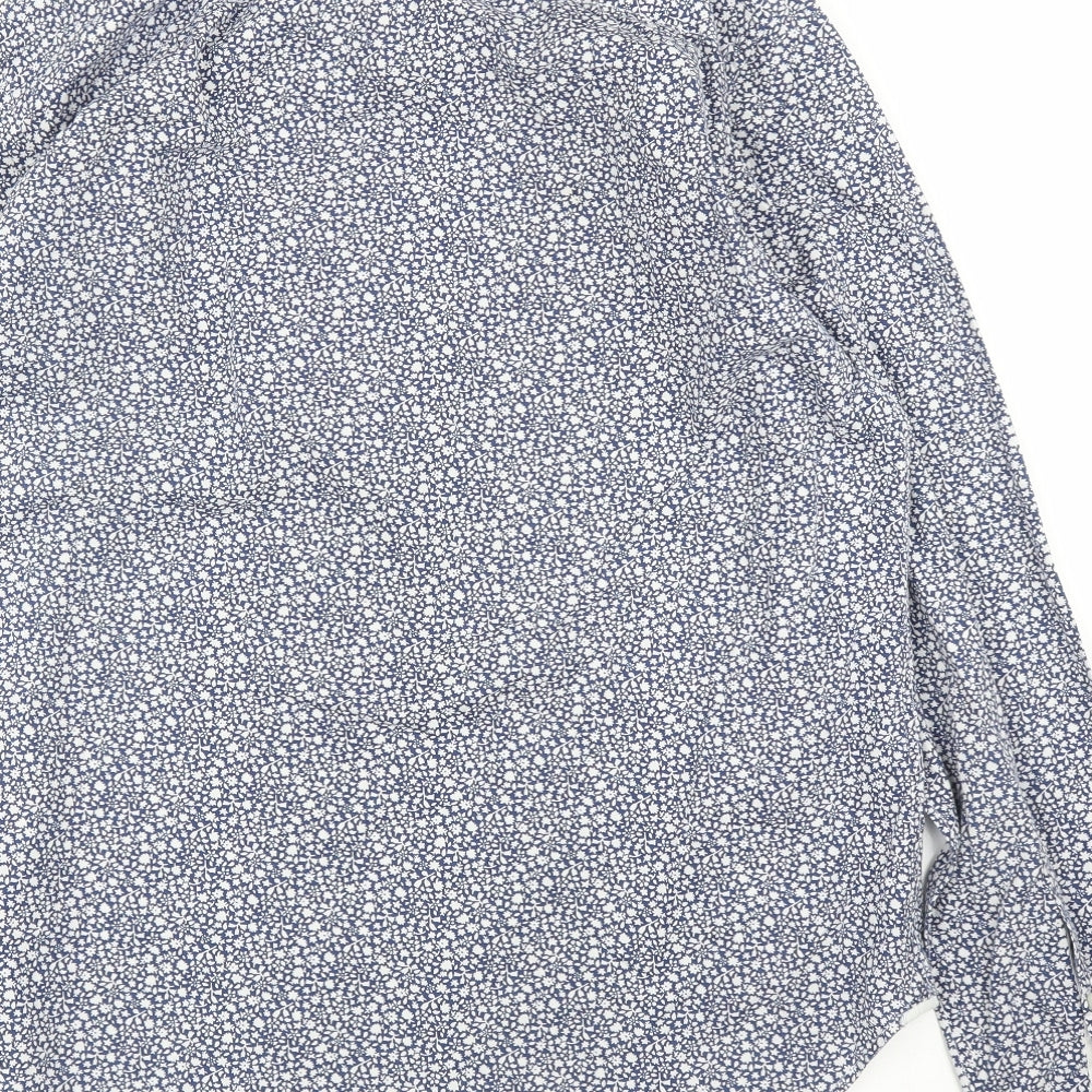 Gap Mens Blue Floral Button-Up Size S