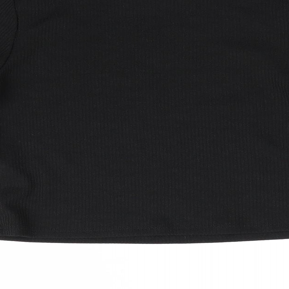 Primark Girls Black Pullover Jumper Size 12-13 Years - ribbed fabric