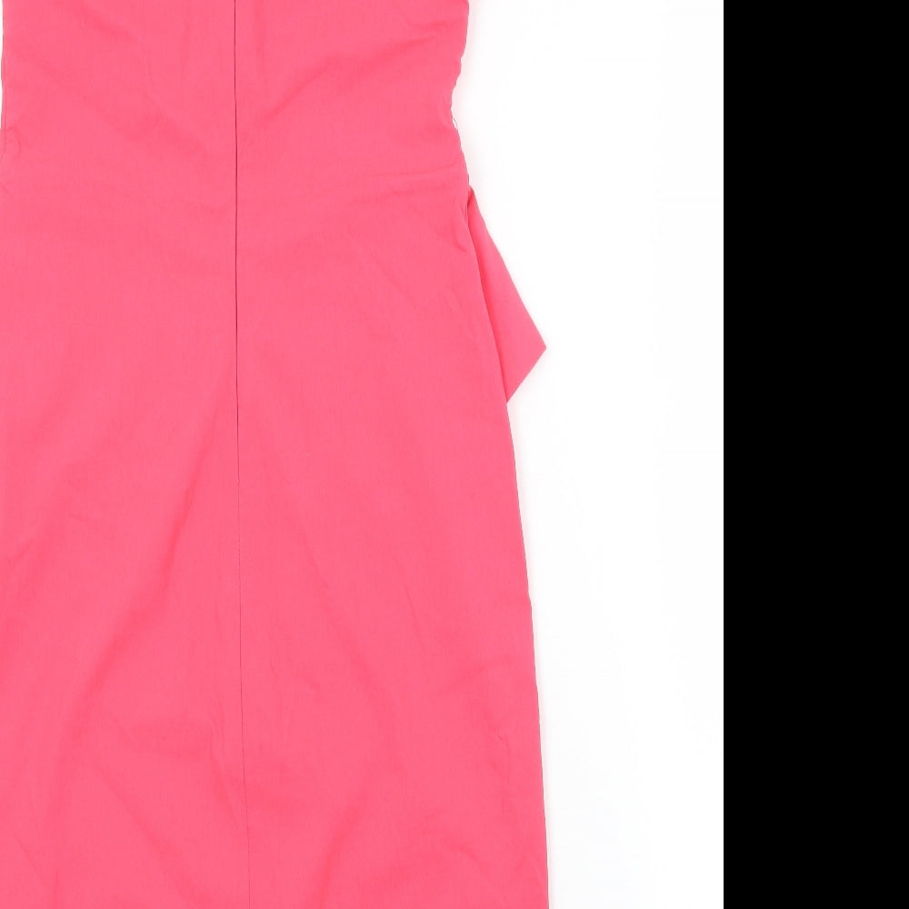 Preworn Womens Pink Pencil Dress Size 12