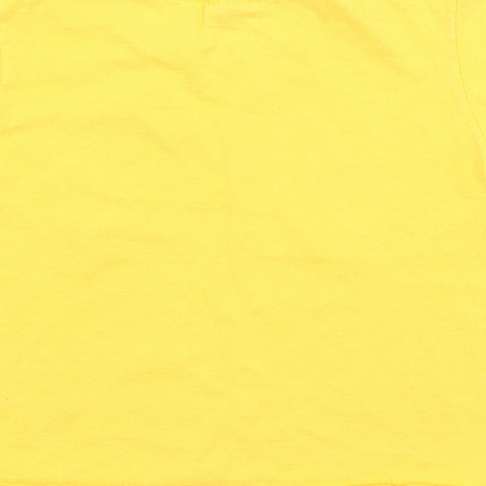Fruit of the Loom Girls Yellow Basic T-Shirt Size 2-3 Years