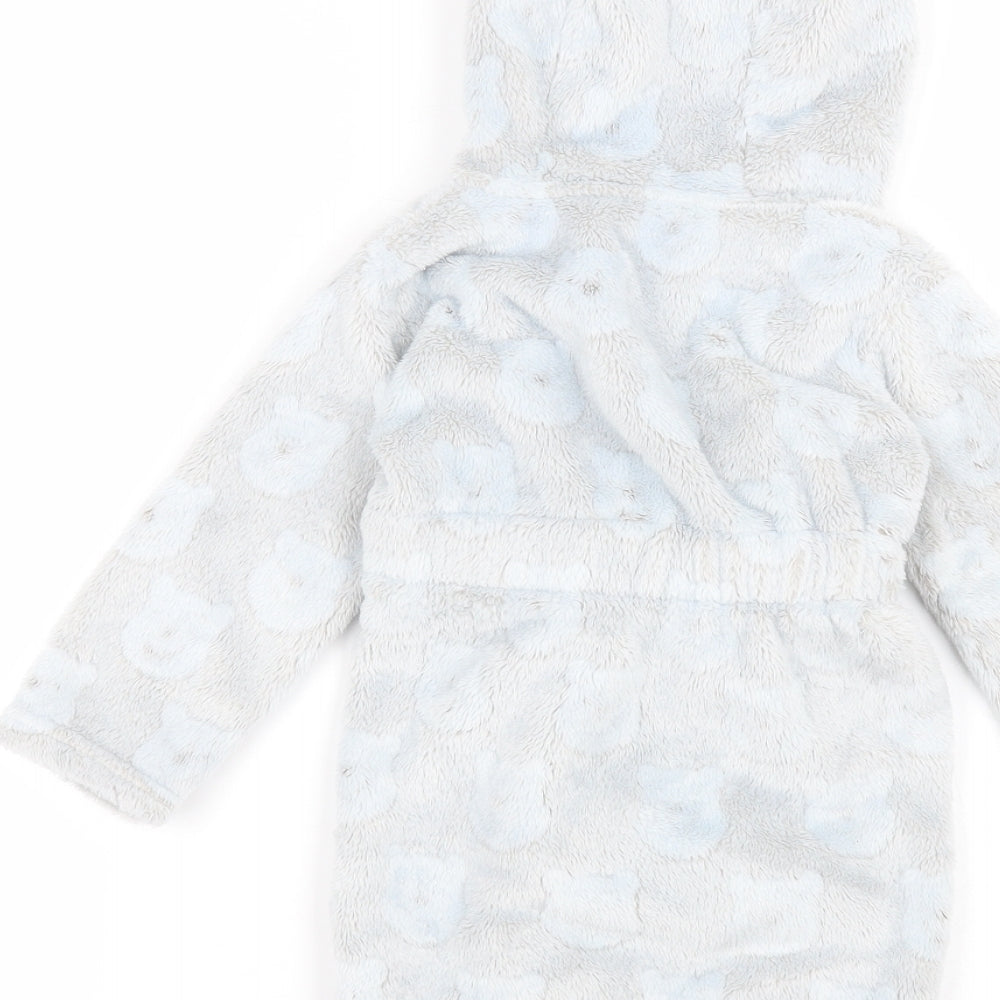 George Baby Blue Solid Babydoll Robe Size 12-18 Months