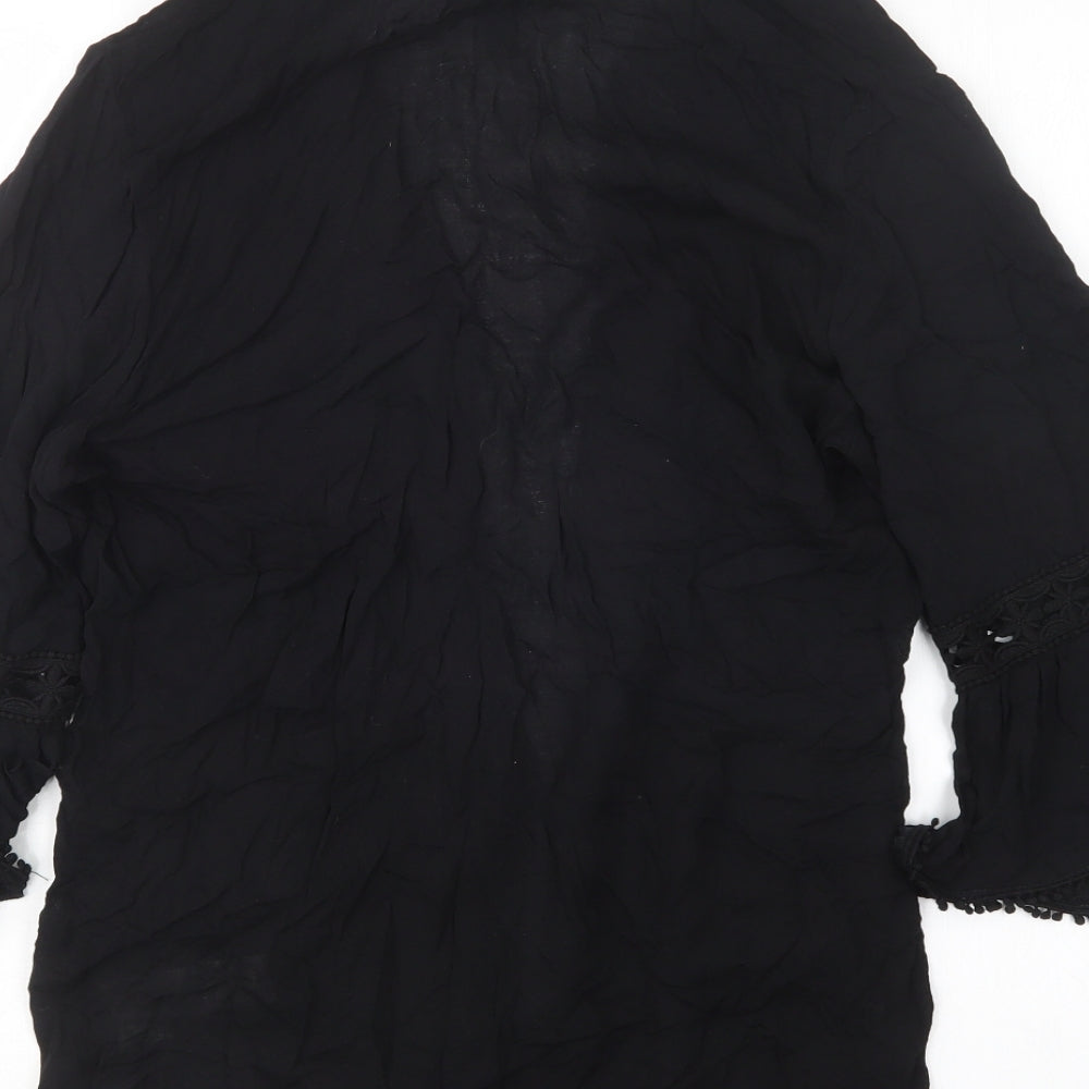 New Look Womens Black Kimono Jacket Size M