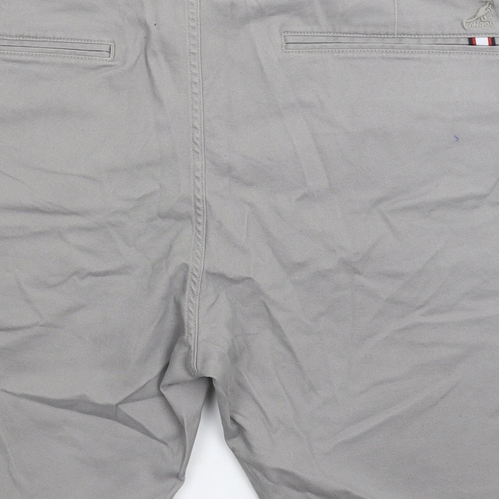 Kangol Mens Grey Chino Shorts Size 4XL