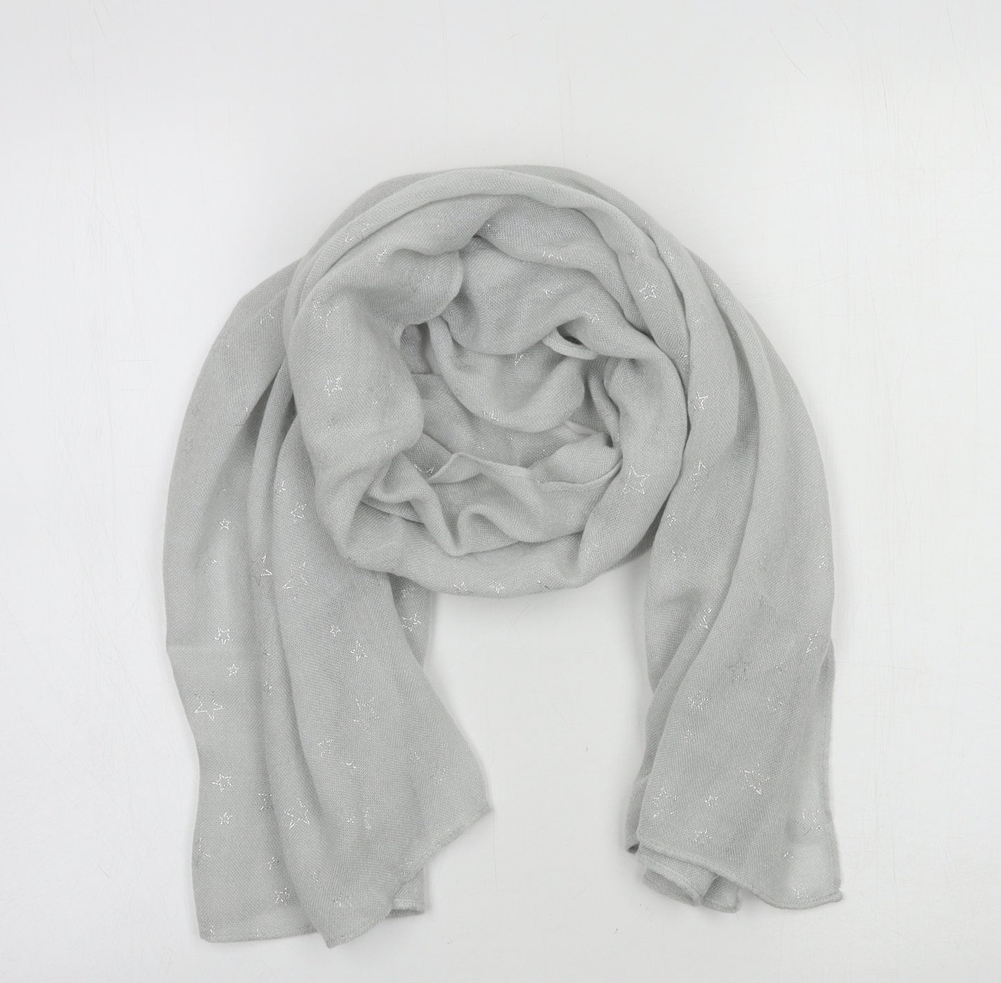 NEXT Womens Grey Geometric Knit Scarf