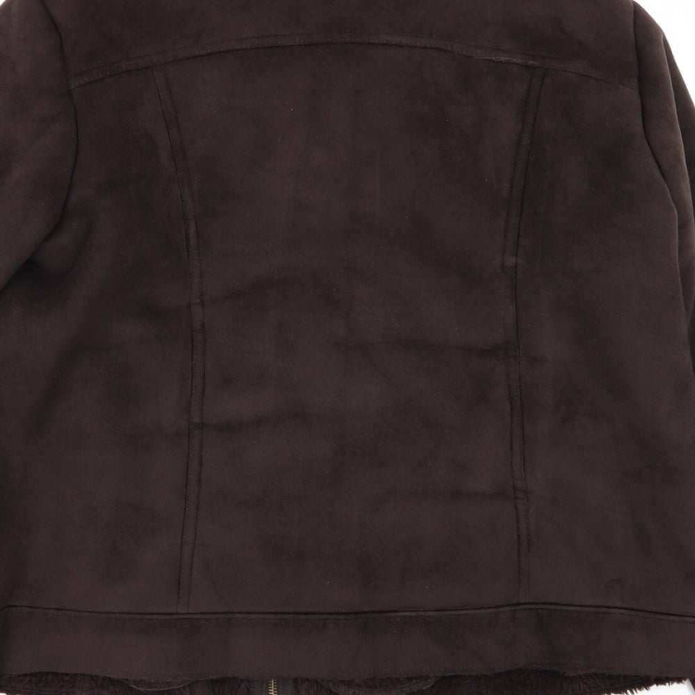 BM Womens Brown Jacket Coat Size 16